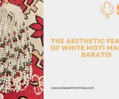 White Moti Mala for Baratis